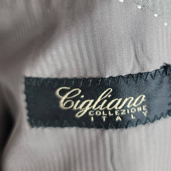 Cigliano Collezione Italy Gray Superior 100's Men's Blazer R44 W38 - Picture 8 of 8